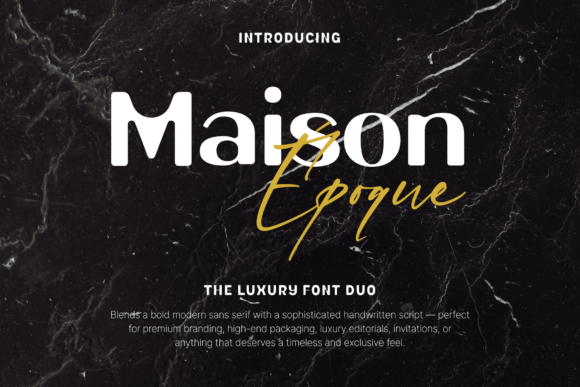 Maison Époque Duo: A Premium Display Font for Modern Web Design